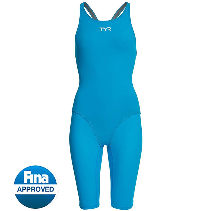 TYR - Thresher™ Open Back Ladies Competition Swimsuit - Blue/Grey