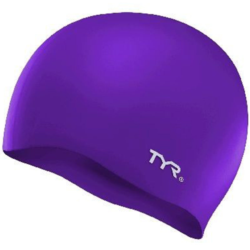 TYR - Wrinkle-Free Silicone Adult Fit Swimming Cap - Purple