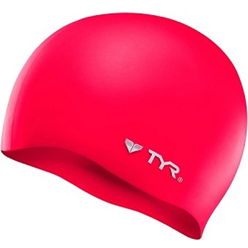 TYR - Wrinkle-Free Silicone Adult Fit Swimming Cap - Red