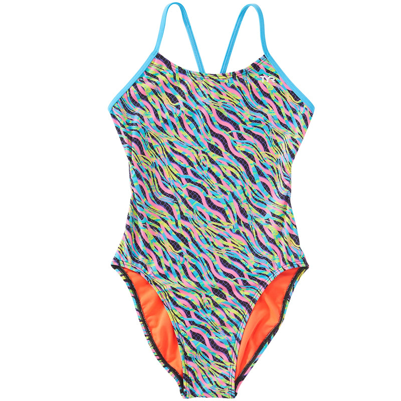 TYR - Zazu Cutoutfit Ladies Swimsuit - Pink/Blue