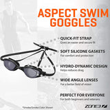 Zone3 - Aspect Goggle Rainbow Mirror - Lime/White