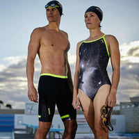 Zone3 - Cosmic Mens Jammers (Grey/Fluro Yellow)