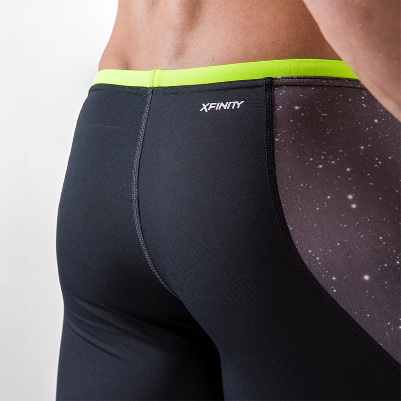 Zone3 - Cosmic Mens Jammers (Grey/Fluro Yellow)