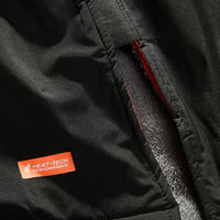Zone3 - Heat-Tech Polar Fleece Parka Changing Robe Jacket - Black/Orange