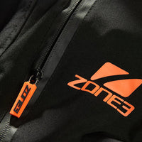 Zone3 - Heat-Tech Polar Fleece Parka Changing Robe Jacket - Black/Orange