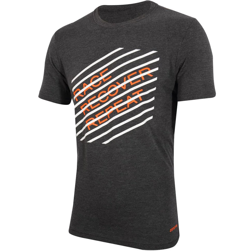 Zone3 - Men's Race/Recovery/Repeat Tee (Charcoal Marl)