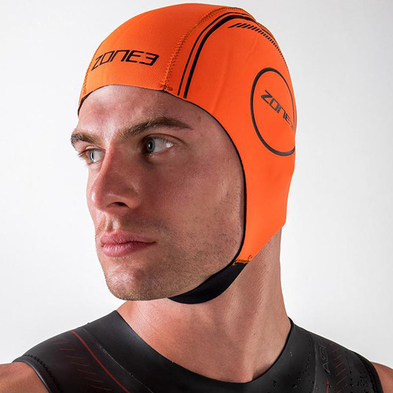 Zone3 - Neoprene Swim Cap - Orange