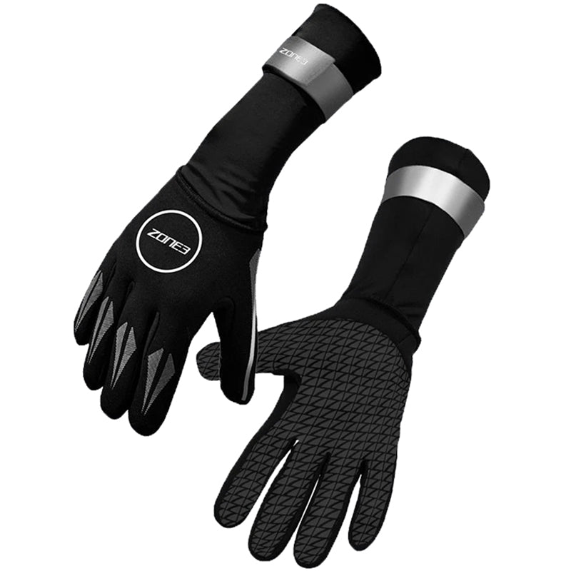 Zone3 - Neoprene Swim Gloves - Black/Silver