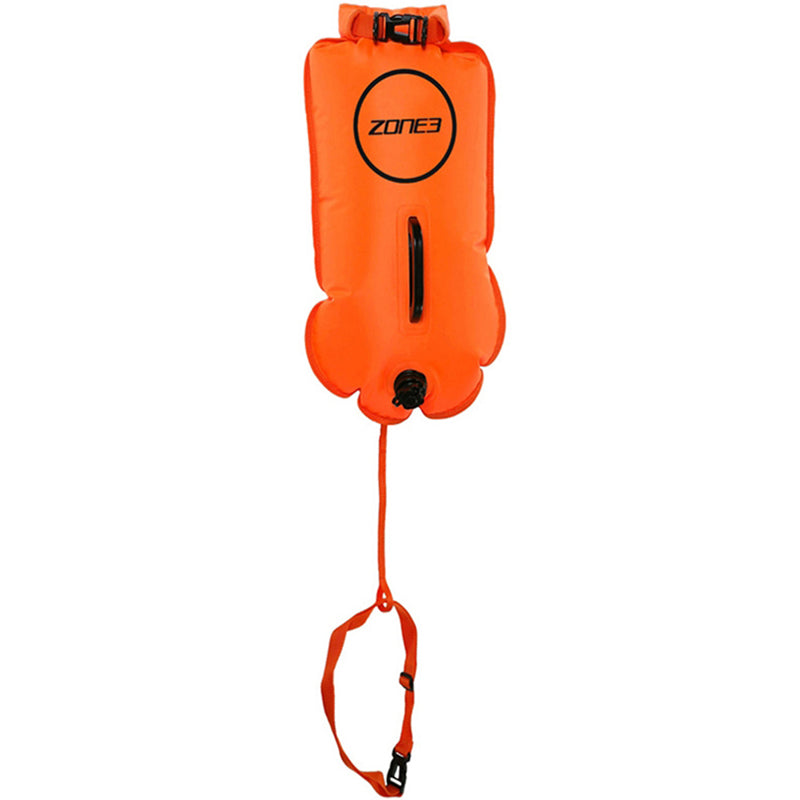 Zone3 - Swim Safety Buoy/Dry Bag 28L - HI-VIS Orange