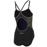 Zone3 - Women's Iconic Bound Back Swimsuit (Black/Gold)